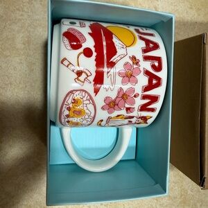 Starbucks Japan Mug - Red and Pink Design
